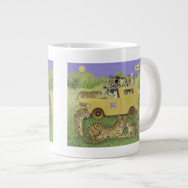 Katzen-Safari Jumbo-Tasse (Vorderseite Rechts)