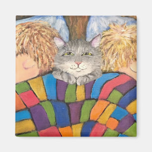 Katzen-Sandwich Magnet