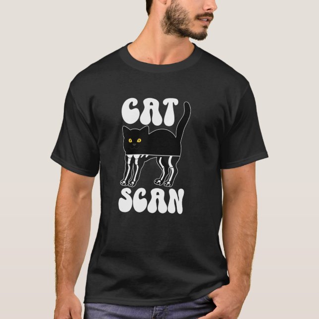 Katzen-Scan-CT-Techniker Computed Tomography Tech  T-Shirt (Vorderseite)