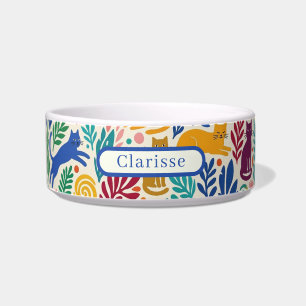 Katzen-Schale im Matisse-Stil personalisieren Napf