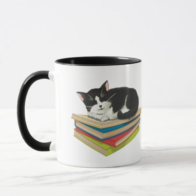 Katzen schlafen auf Tasse (Links)