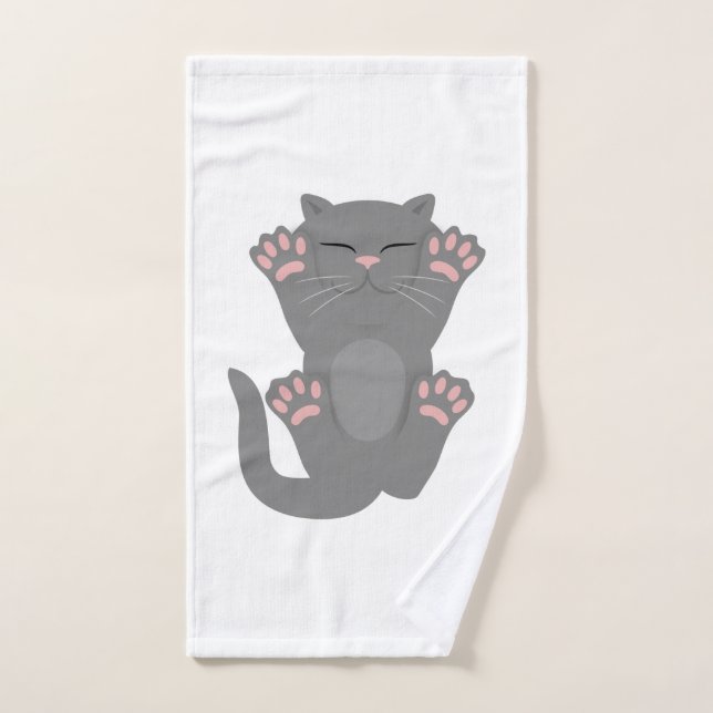 Katzen-Schlafen Handtuch (Handtuch)
