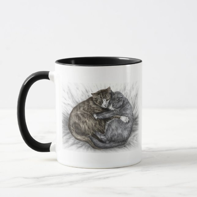 Katzen schlafen tasse (Links)
