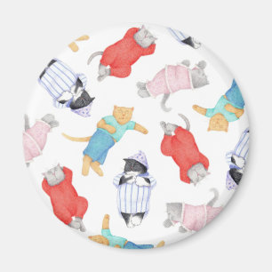 KATZEN SCHLAFFANZUG Rundmagnet Magnet