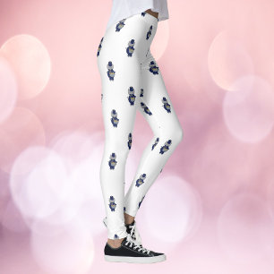 Katzen-Schlagzeuger-Marschkapelle Navy Blau Gold M Leggings