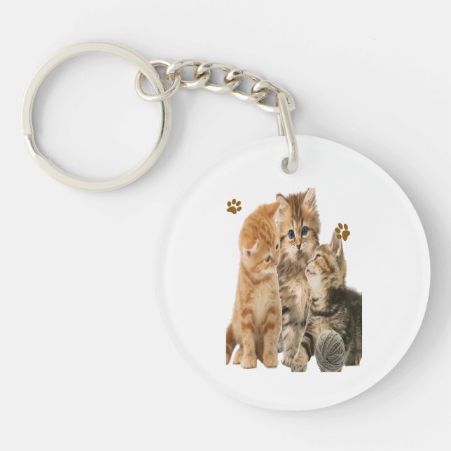 Katzen Schlüsselanhänger (Vorderseite)