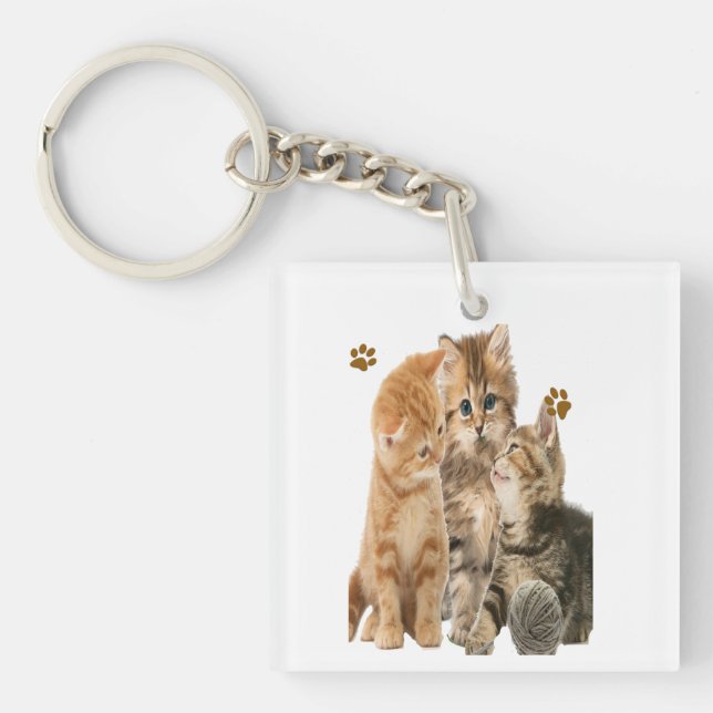 Katzen Schlüsselanhänger (Vorderseite)