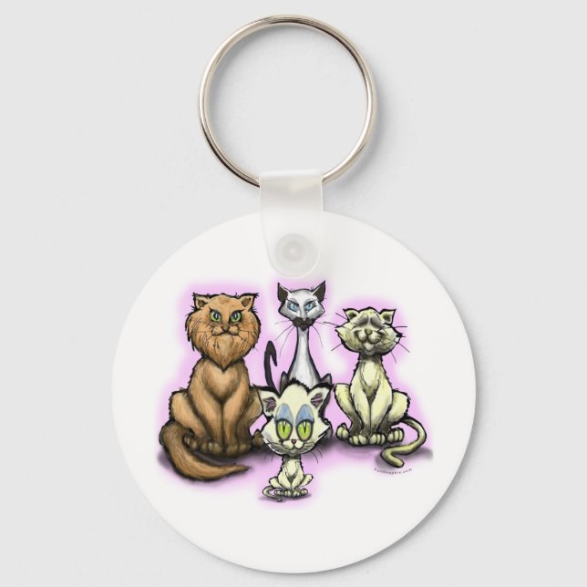 Katzen Schlüsselanhänger (Vorderseite)