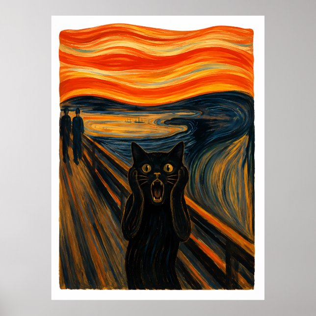 Katzen-Schrei Poster (Vorne)