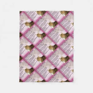 Katzen-Schwiegertochter-Gedicht Fleecedecke