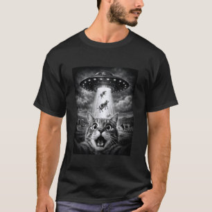 Katzen-Selfie Lustige Kühe Entführung Schockierend T-Shirt