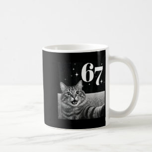 Katzen-Selfie mit 67 Meme lustige Katzen Grafik fü Kaffeetasse