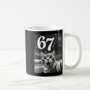 Katzen-Selfie mit 67 Meme lustige Katzen Grafik fü Kaffeetasse