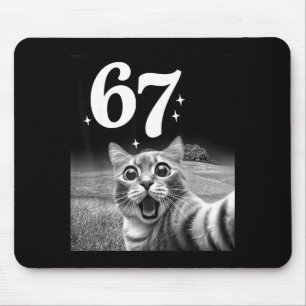 Katzen-Selfie mit 67 Meme Lustige Katzen Grafik fü Mousepad