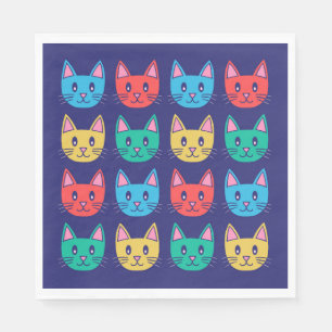 Katzen Serviette