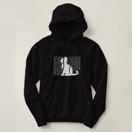 Katzen-Silhouette - perfektes Design für Katzenlie Hoodie