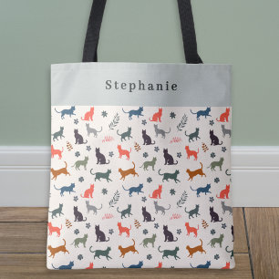 Katzen-Silhouetten Tiermuster Modern Personalisier