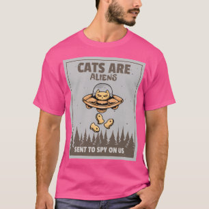 Katzen sind Außerirdischen T-Shirt