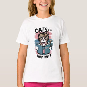 Katzen sind cool als Jungen T-Shirt