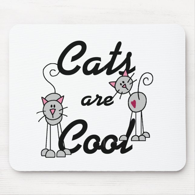 Katzen sind cool Mauspad (Vorne)