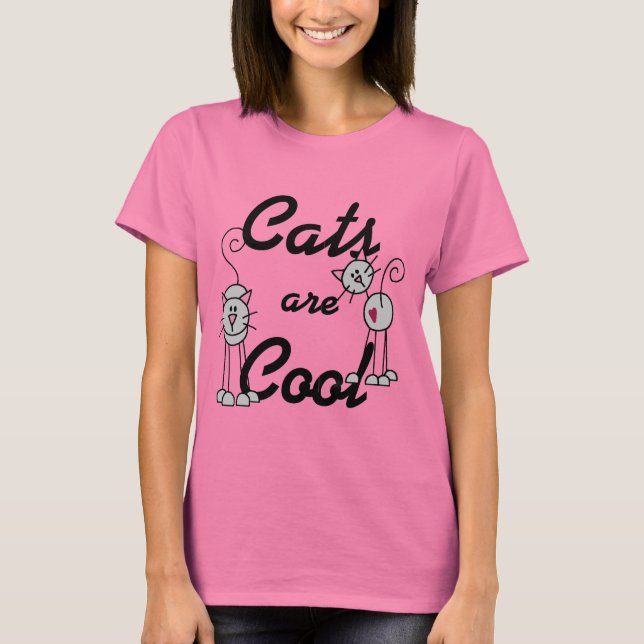Katzen sind Coole Hemden und Geschenke T-Shirt (Vorderseite)