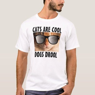 Katzen sind coole Hunde drollig, lustige T - Shirt