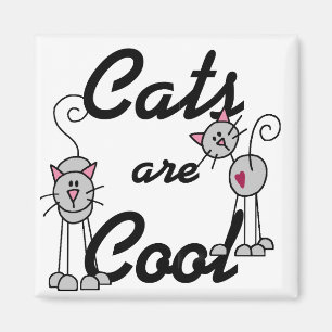 Katzen sind coole T-Shirts und Geschenke Magnet