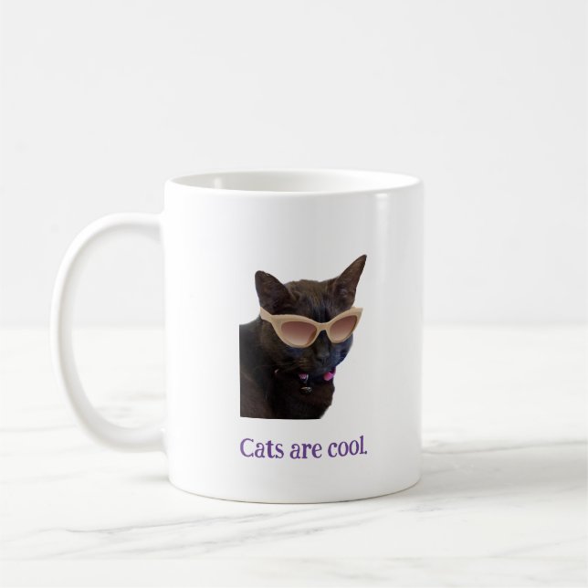 Katzen sind coole Tasse (Links)
