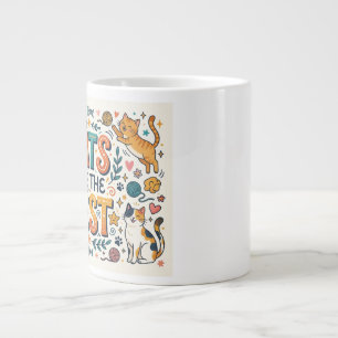 Katzen sind die Besten Jumbo-Tasse