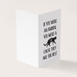 Katzen sind die besten, Karte für Katzenliebhaber