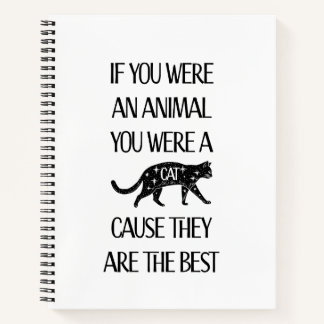 Katzen sind die Besten. Spiralnotizblock Notizbuch