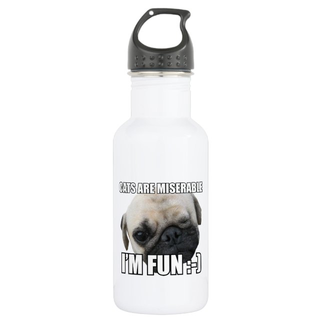 KATZEN SIND FEHLERBAR, ICH FREUE MICH :-) MEME TRINKFLASCHE (Vorderseite)