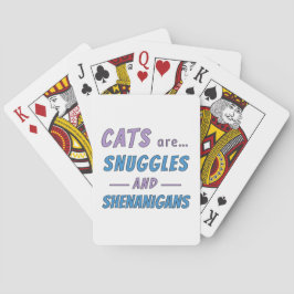 Katzen sind Kuscheln und Schabernack Spielkarten