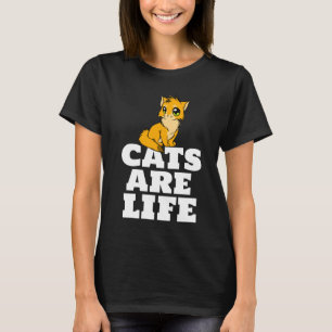 KATZEN SIND LEBENDE CAT-GINGER-T - SHIRT-T-SHIRTS T-Shirt