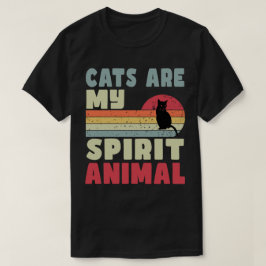 Katzen sind mein geistiger tierischer T - Shirt