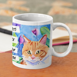 Katzen sind mein Stamm | Orangefarbene Katzen und  Kaffeetasse