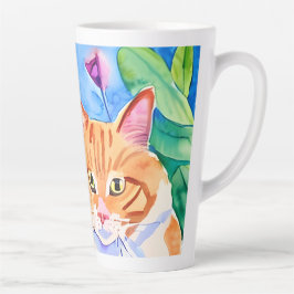 Katzen sind mein Stamm | Orangefarbene Katzen und  Milchtasse