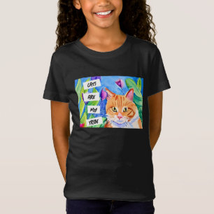 Katzen sind mein Stamm   Orangefarbene Katzen und  T-Shirt