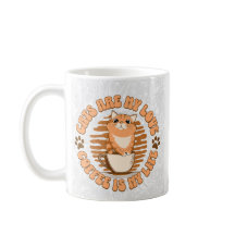 Katzen sind meine Liebe und Kaffee ist mein Leben 