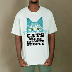 Katzen sind meine Lieblings-Kühle-Mürrische-Lustig T-Shirt