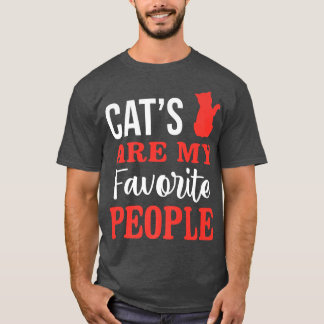 Katzen sind meine Lieblings-Leute Kitty Cat Lover T-Shirt