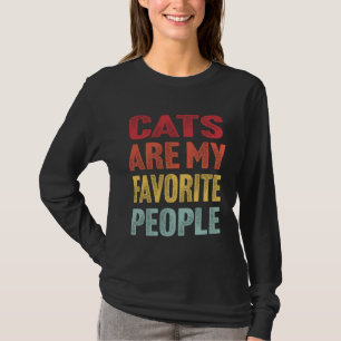 Katzen sind meine Lieblingsmenschen Vintage Katz T-Shirt