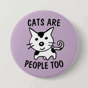 KATZEN SIND MENSCHEN ZU SCHALTFLÄCHE BUTTON