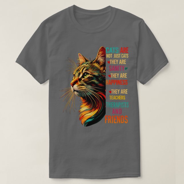 Katzen sind nicht nur Katzen, sie sind gesund, sie T-Shirt (Design vorne)