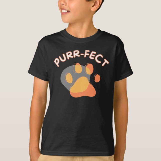 Katzen sind PURRFECT - Kinder T-Shirt (Vorderseite)
