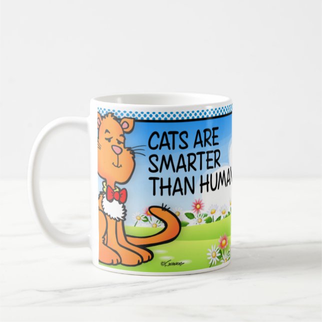 Katzen sind schlauer tasse (Links)