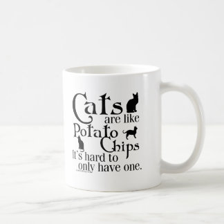 Katzen sind wie Kartoffelchips… Kaffeetasse