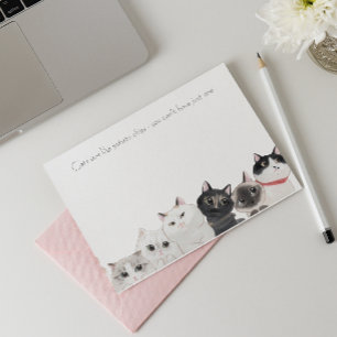 Katzen sind wie Kartoffelchips - lustige, verrückt Post-it Klebezettel