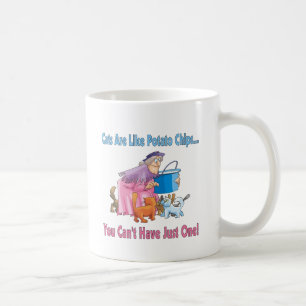 Katzen sind wie Kartoffelchips Tasse