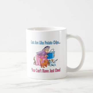 Katzen sind wie Kartoffelchips Tasse